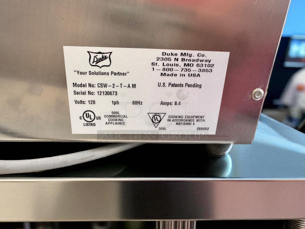 Excellent Condition – Duke CSW-2-T-AM – Dual Well Soup Warmer – 120V – Fully Tested & Working! - Image 7 of 7