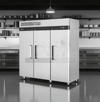 Excellent Condition – Turbo Air M3R72-3 – 3-Door Commercial Reach-In Refrigerator – 115V – Fully Tested & Working!