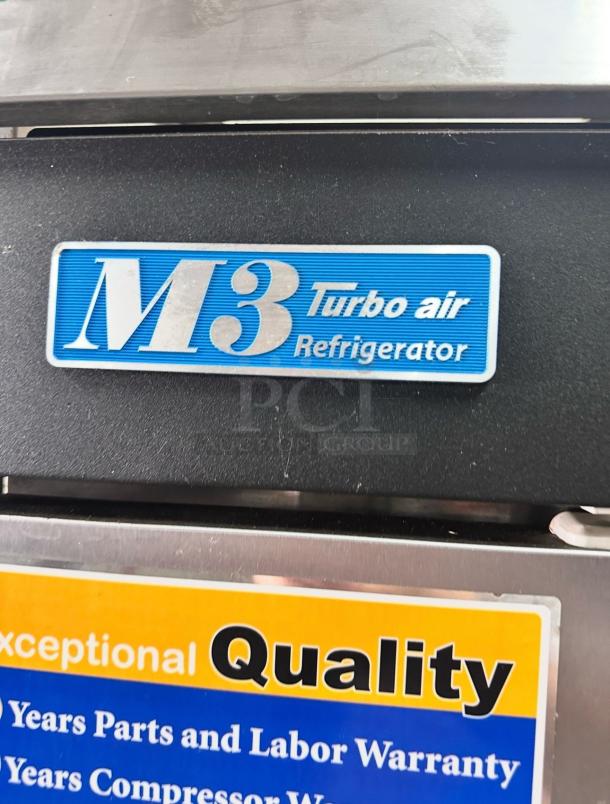 Excellent Condition – Turbo Air M3R72-3 – 3-Door Commercial Reach-In Refrigerator – 115V – Fully Tested & Working! - Image 8 of 9