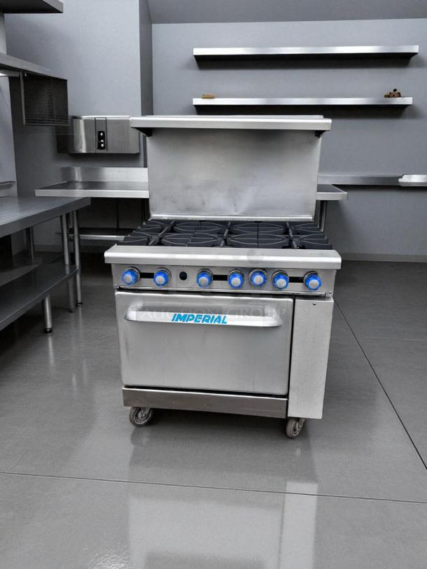 Excellent Condition – Imperial IR-6 – 36" Gas Range w/ 6 Burners – Natural Gas – Fully Tested & Working! - Image 3 of 6