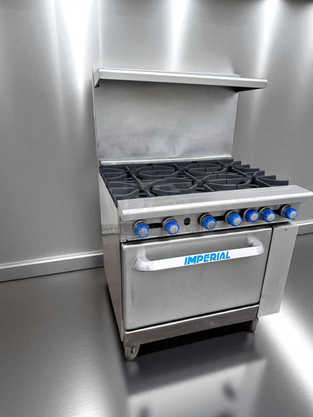 Excellent Condition – Imperial IR-6 – 36" Gas Range w/ 6 Burners – Natural Gas – Fully Tested & Working! - Image 4 of 6