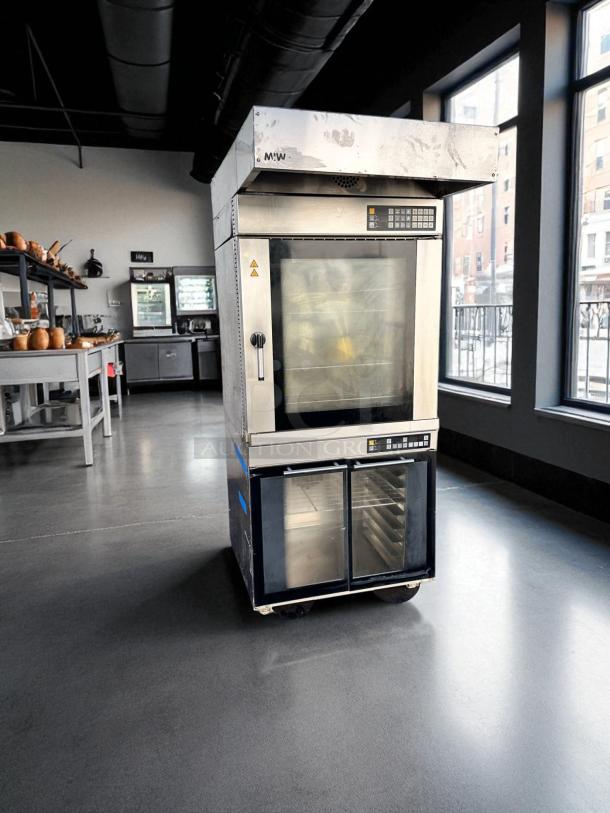 MIWE EC 8.1826 electric convection oven with dual glass-door proofer, excellent condition, 208V, fully tested and working.