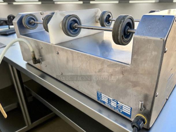 Ideal IU2X25S Roller Bottle Mixing Machine, excellent condition, tested and working, stainless steel, 115V.