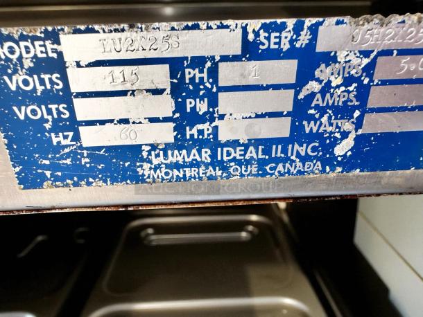 Ideal IU2X25S Roller Bottle Mixing Machine, excellent condition, 115V, fully tested, visible wear on label, Montreal, Canada.