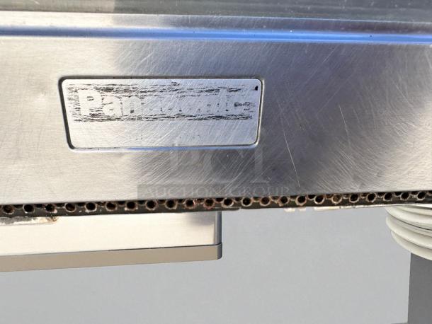 Panasonic commercial microwave, heavy-duty stainless steel, excellent condition. Visible Panasonic branding. Fully tested.