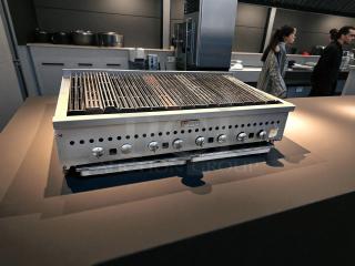 Wolf Radiant Charbroiler, 48" gas countertop grill, excellent condition, tested and working, stainless steel knobs.