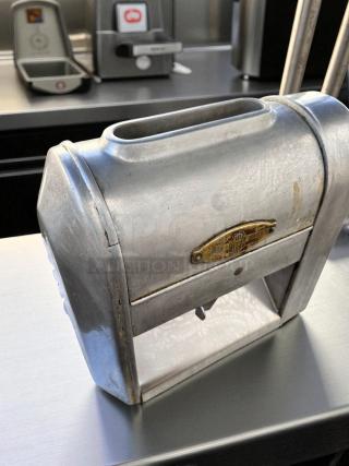 Landers Model 500 steak tenderizer, excellent condition, fully tested, metal body, visible brand marking.