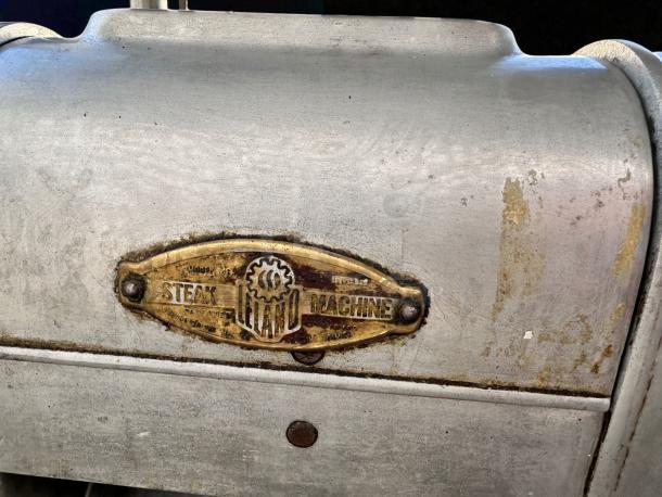 Landers Model 500 steak tenderizer machine in excellent condition, fully tested and working; visible metal branding label.