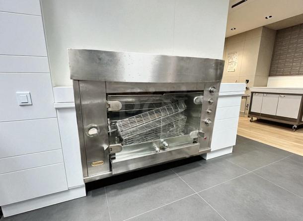 Rotisol 950-2 gas rotisserie oven in excellent condition, natural gas, stainless steel finish, fully tested and working.