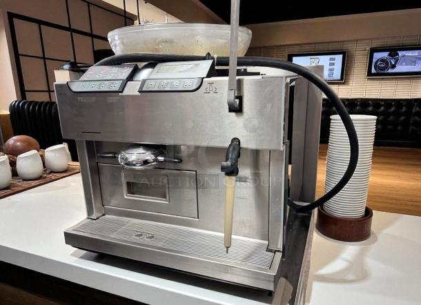 Rancilio Egro One Touch espresso machine, excellent condition, stainless steel finish, fully automatic bean-to-cup, tested and working.