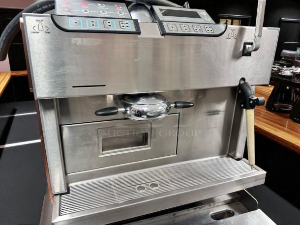 Rancilio Egro One Touch espresso machine, fully automatic, stainless steel, excellent condition, fully tested and working.
