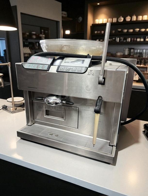 Rancilio Egro One Touch espresso machine, stainless steel, fully automatic bean-to-cup, excellent condition, tested and working.