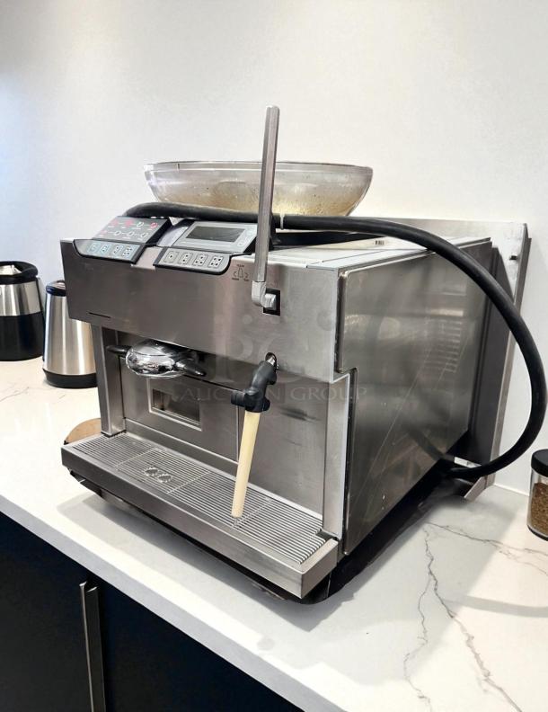 Rancilio Egro One Touch espresso machine, stainless steel finish, fully automatic, excellent condition, fully tested and working.