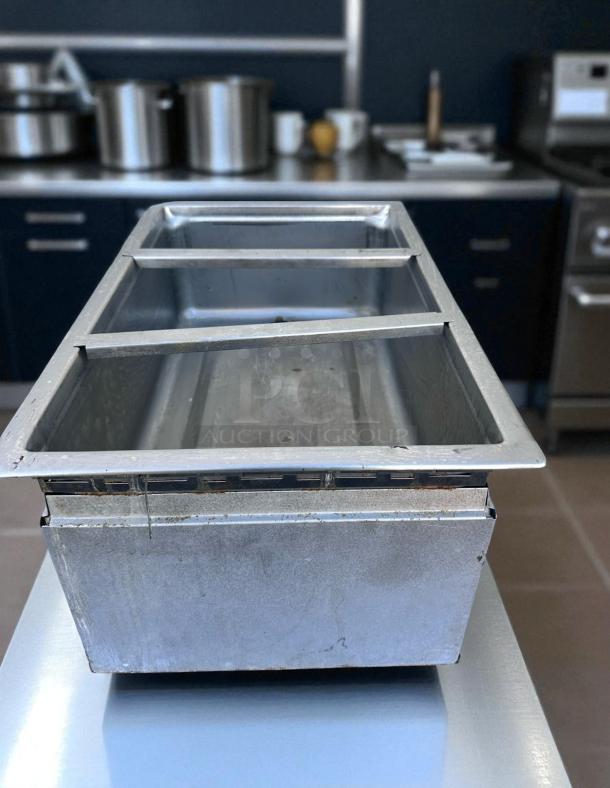 Wells MOD100TDM drop-in food warmer, excellent condition, stainless steel, 120V, fully tested and working.