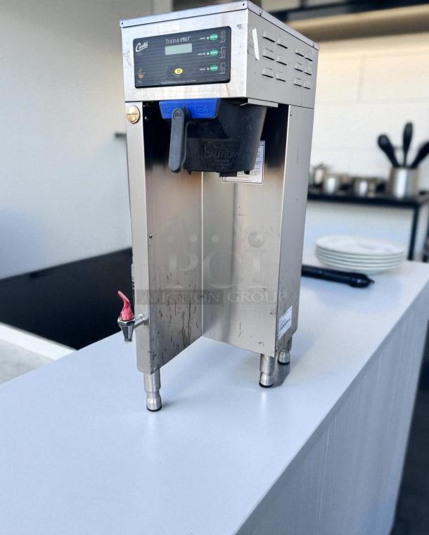 Wilbur Curtis TP2S63A3100 iced tea brewer, excellent condition, stainless steel, with hot water spout, fully tested.