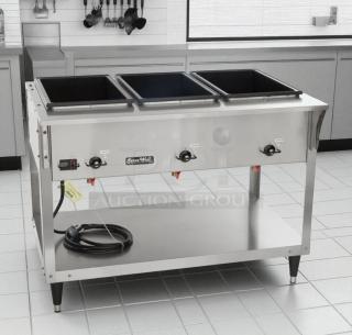 Excellent Condition – Vollrath ServeWell 3-Well Hot Food Table – Electric Steam Table – Fully Tested & Working! - Item #1195978