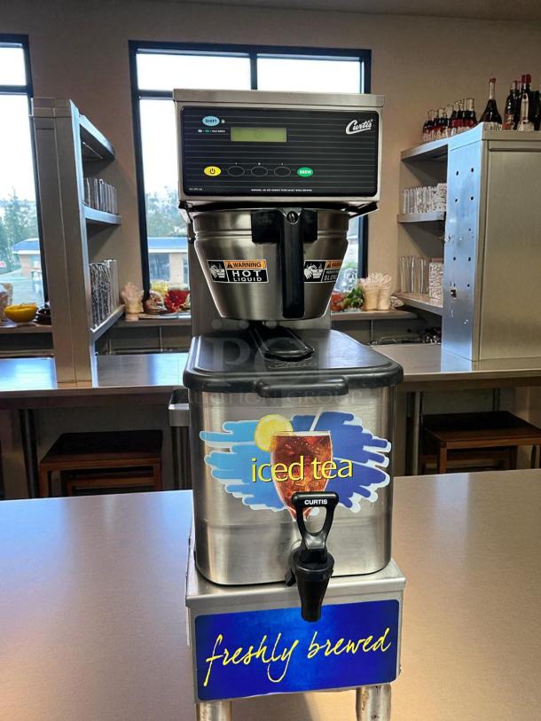 Wilbur Curtis TBP Commercial Iced Tea Brewer, 120V, excellent condition, fully tested, stainless steel with digital display.