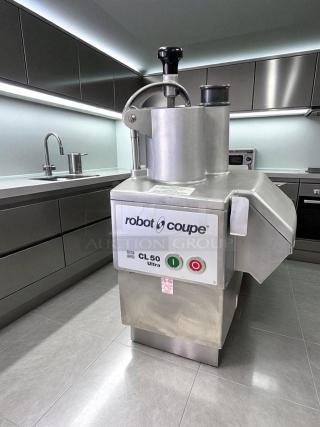 Robot Coupe CL50 Ultra commercial food processor, heavy-duty build, excellent condition, clean and tested, with visible controls.