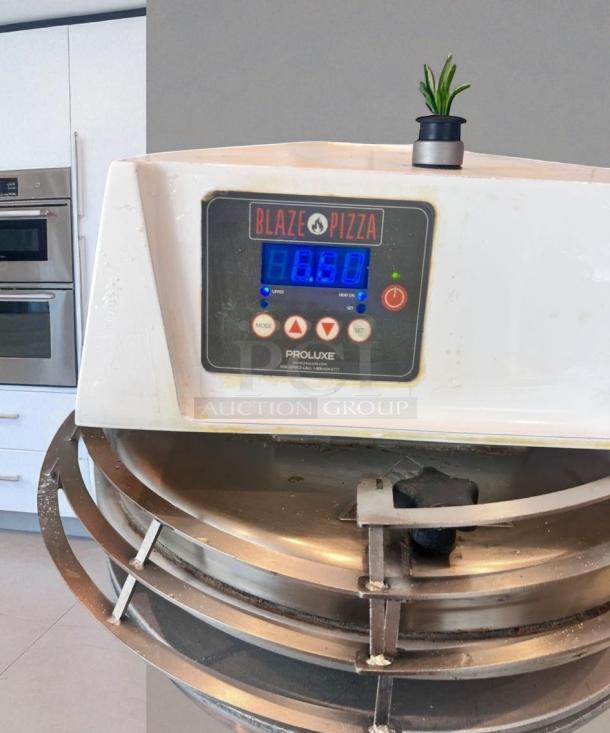Proluxe PRS220 Pizza Dough Divider in excellent condition, electric dough press, fully tested and working, digital display visible.