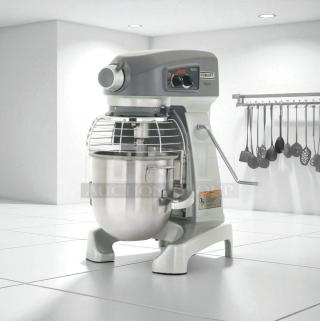 Hobart HL200 20 Qt Planetary Mixer, 1/2 HP, excellent condition, 120V, fully tested, with control knobs and safety guard.
