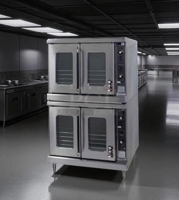 Southbend IFO Series double-deck convection oven, natural gas, excellent condition, fully tested, fan pulse model.