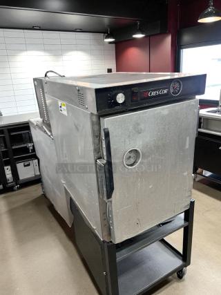 Cres Cor H33912135C mobile heated holding cabinet in excellent condition, 120V, fully tested, visible control panel and temperature gauge.