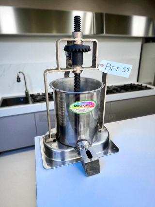 Kabab-O-Matic stainless steel manual kebab machine in excellent condition, with branding and model label, fully tested.