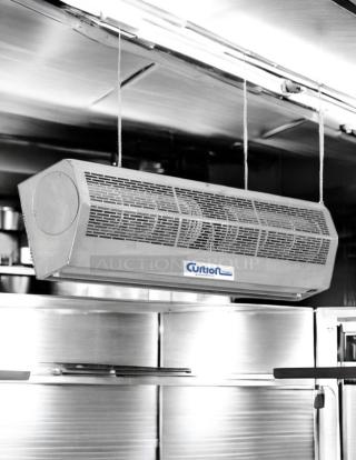 Curtron AP-2-36-1-SS 36" unheated air curtain, stainless steel, two-speed, 120v, fully tested, excellent condition.
