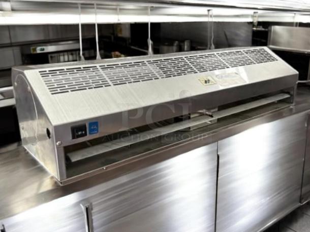 Curtron AP-2-36-1-SS 36" unheated air curtain, stainless steel, dual speed, fully tested, excellent condition, 120v.