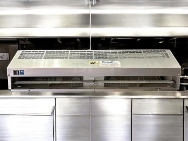 Curtron AP-2-36-1-SS 36" stainless steel air curtain, unheated, two-speed, 120v, excellent condition, fully tested.