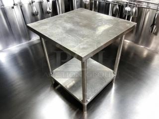 Excellent Condition -  All Stainless Steel 30” W x 30” D x 34” H Worktop Table - Item #1193721
