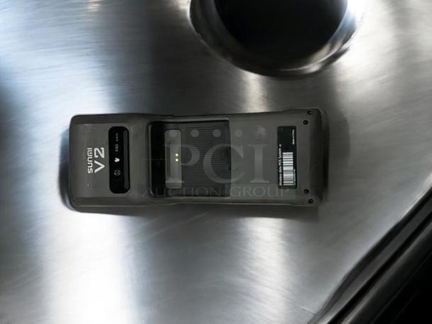Sunmi V2S POS terminal with receipt printer, speaker, camera, and barcode scanner; excellent condition, fully tested.