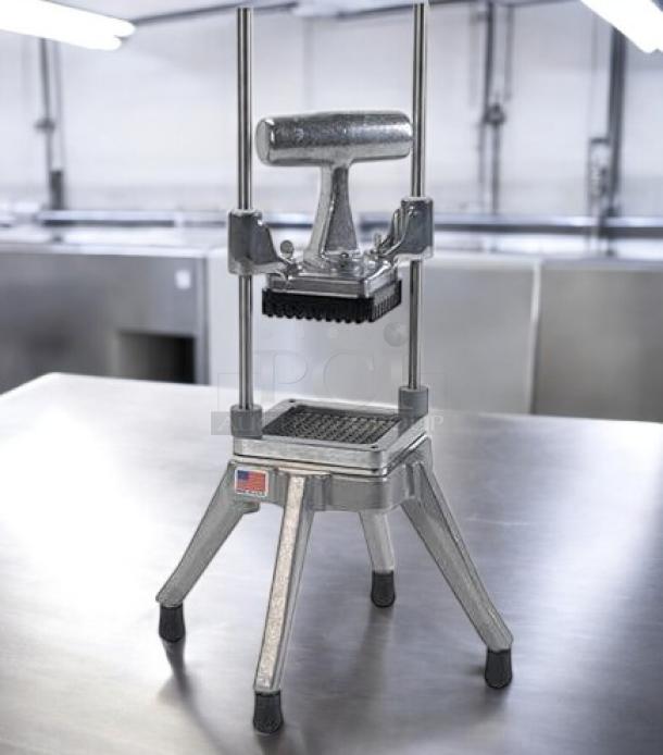 Nemco 55500-1 Easy Chopper, great condition, 1/4" cutting grid, fully tested, stainless steel, USA flag label on leg.