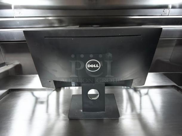 Dell E2016H 20" LED Monitor in excellent condition, black. Fully tested, working, rear view with Dell logo visible.