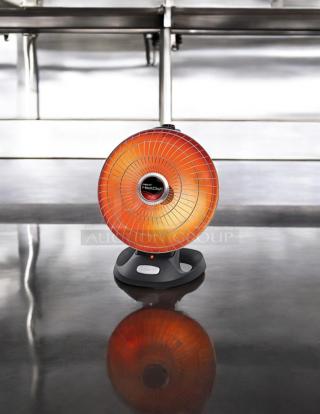 Presto HeatDish Parabolic Electric Heater, 115v, in excellent condition; tested, fully working, round with a radiant design.