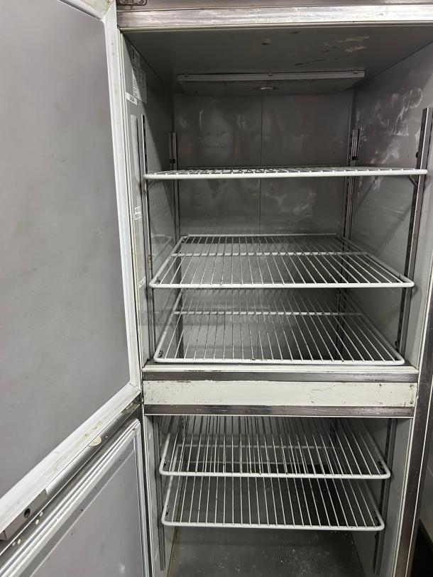Delfield GBR1P-SH Coolscapes Reach-In Refrigerator, 115v, tested, working, four shelves, good condition, metal interior.