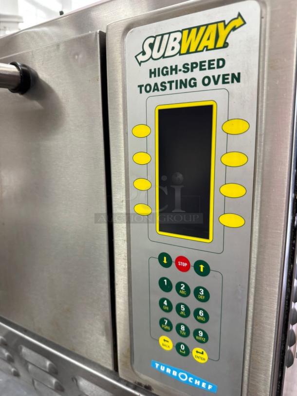 TurboChef NGC Tornado rapid cook oven, ventless, with one-touch controls, 208/240V, stainless steel, tested and working.