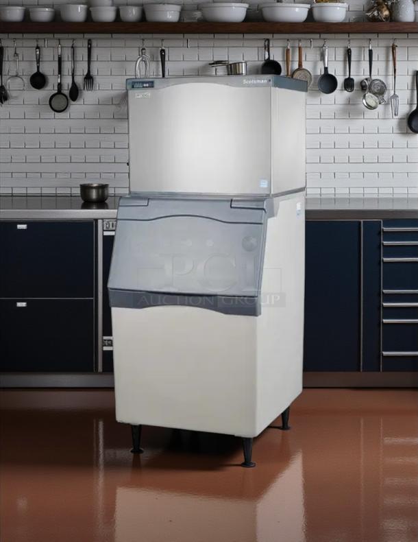 Scotsman CME1056AS modular ice machine, 500lb capacity, air-cooled, great condition, tested and working.