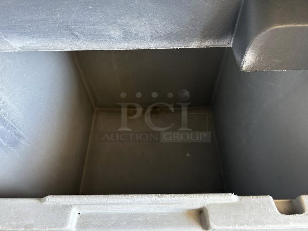 Interior view of Scotsman Model CME1056AS modular ice machine showing clean interior. Great condition, air-cooled 500lb capacity.