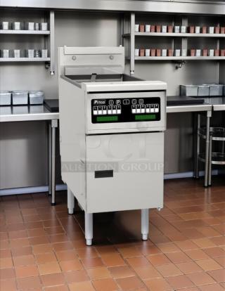 GREAT FIND!  - Pitco® SFSE14 40-50 lb. Solstice Electric Floor Fryer with 7