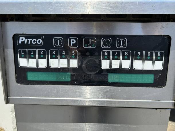Pitco SFSE14 Solstice Electric Floor Fryer with 7" touchscreen controls, 40-50 lb capacity, 208V, 3 Phase, tested and working.