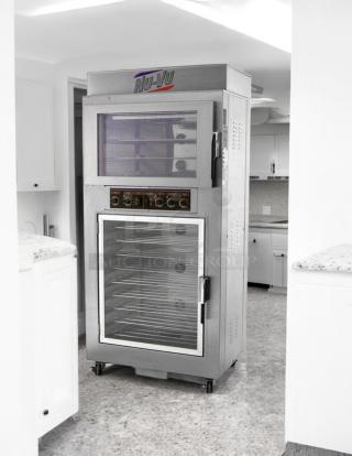 Super Clean Unit - NuVU Model SUB-123P Double Deck Electric Oven Proofer Combo 120/240V, 3 Phase - Tested & Working! - Item #1193787