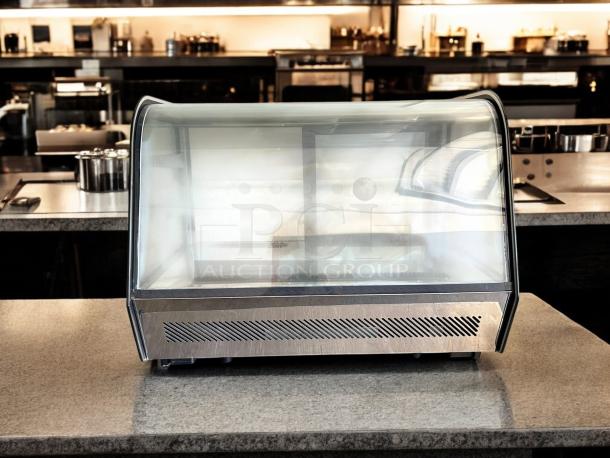 Cooler Depot RTW-160L-4, 35" countertop refrigerated bakery display case, in good condition, tested and working.