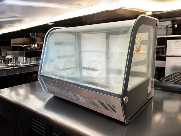 Cooler Depot RTW-160L-4. 35″ countertop refrigerated bakery display case, good condition, tested & working.
