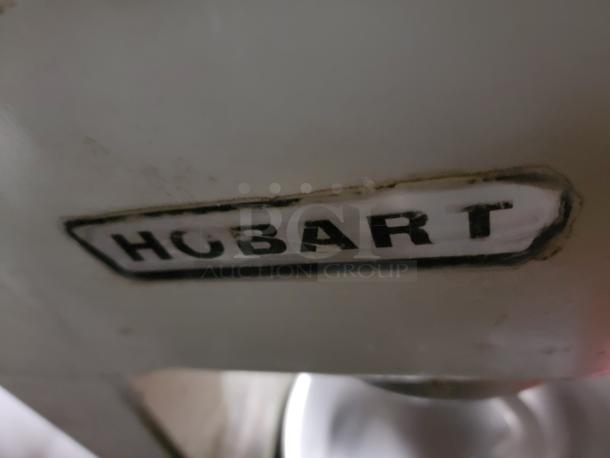 Hobart Commercial Series 30 Qt Mixer, Model D300, featuring brand label. Heavy-duty, durable, on casters.