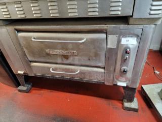 Blodgett DFG commercial convection oven, stainless steel, durable, used condition, branding visible on the front.