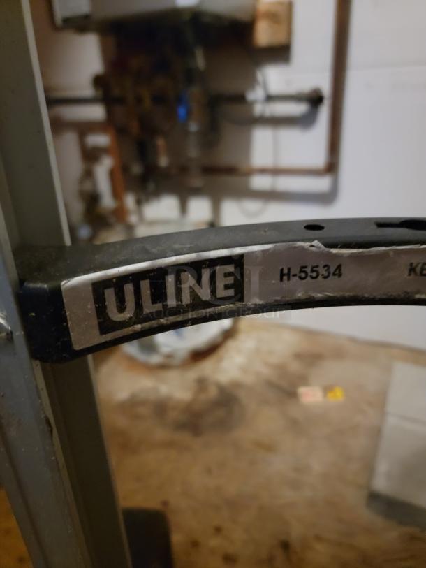 U-line commercial keg hand truck, model H-5534, used condition, with visible label marking.