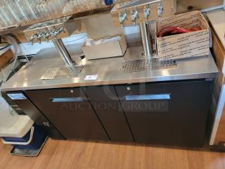 Avantco 70" Commercial Kegerator, model 178UDD3HC, stainless steel top, spacious interior, tested and working condition.