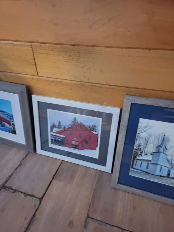 Unique Wall Art Collection featuring black & white historic views and scenic landscapes, framed; perfect for space transformation.