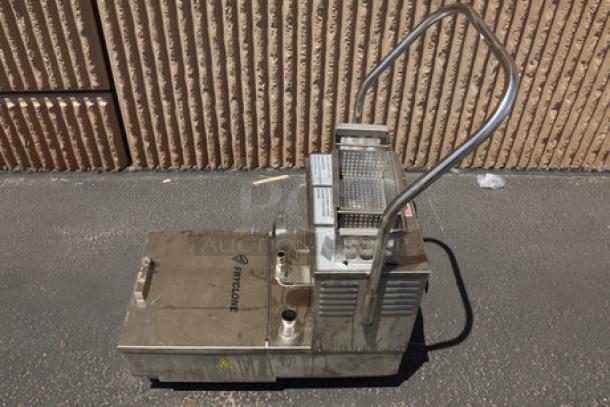 Fryclone 2590FM55 fryer oil filter machine, 55 lb., low-profile, scratch and dent condition, 2-way pump, 120V.